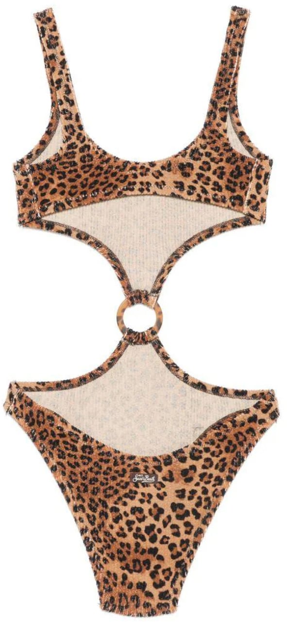 MC2 Saint Barth Sea Clothing Leopard Beige