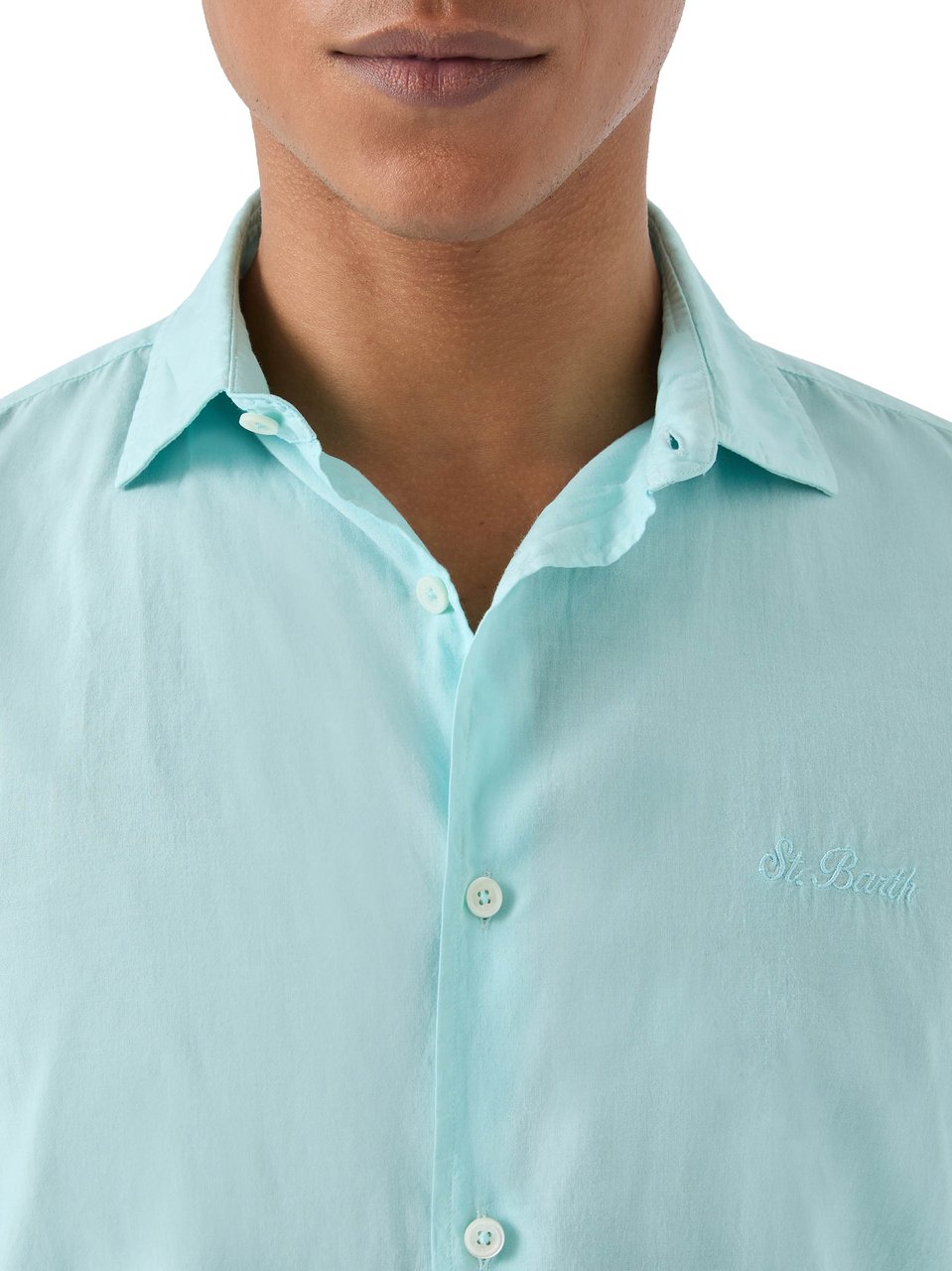 MC2 Saint Barth Shirts Azzurro Lichtblauw