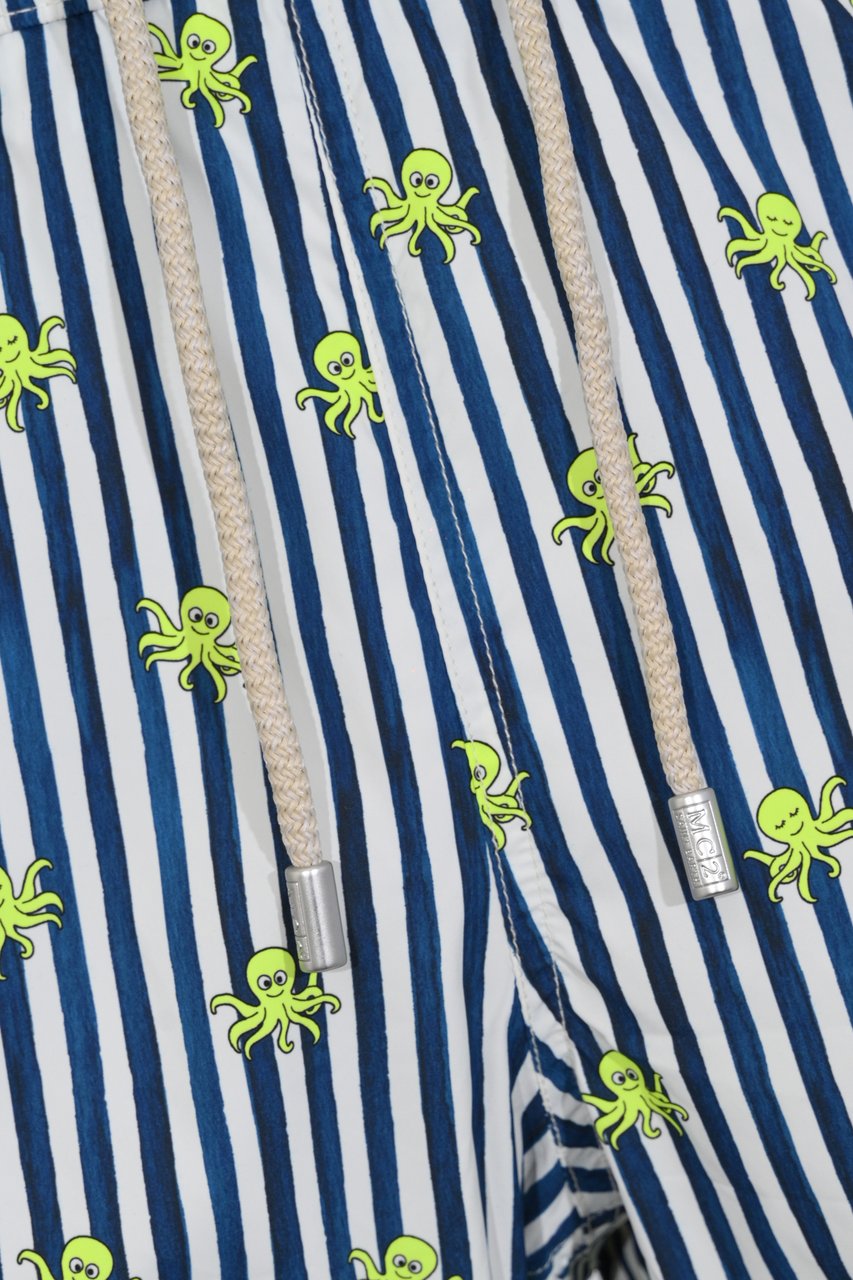 MC2 Saint Barth Sea Clothing Octopus W Stripes S 6194 Navy