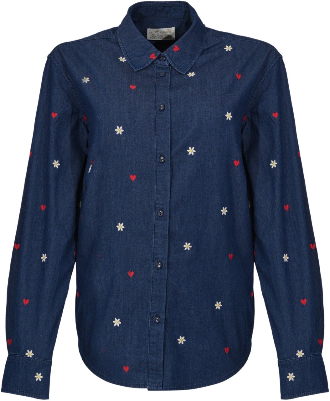 MC2 Saint Barth Shirts Chambray D Mini Flower Navy