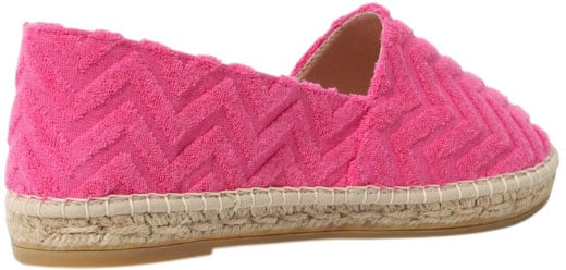 MC2 Saint Barth Espadrillas in tela denim con ricamo Roze