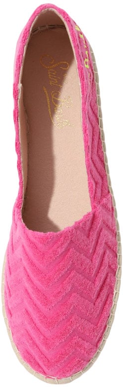 MC2 Saint Barth Espadrillas in tela denim con ricamo Roze