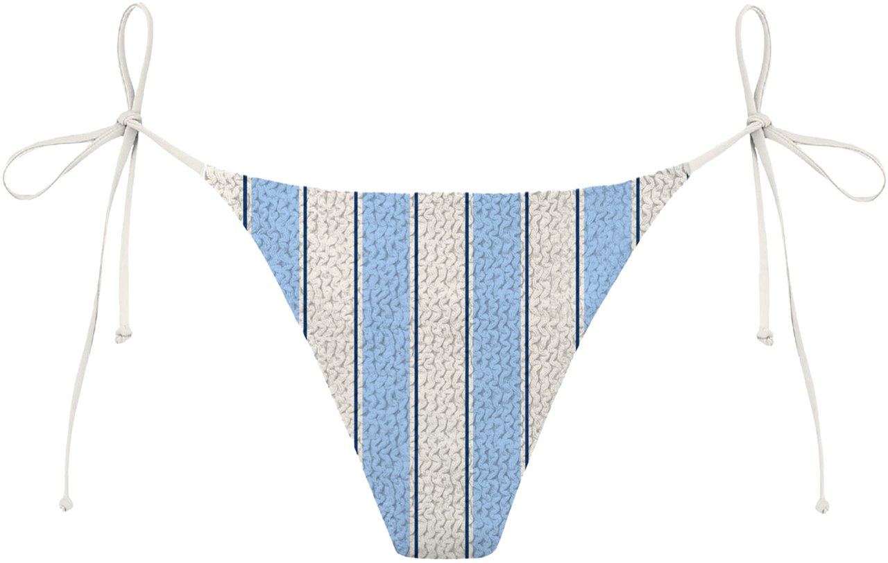 MC2 Saint Barth Sea Clothing Crinkle Beach Stripes 3161 Lichtblauw