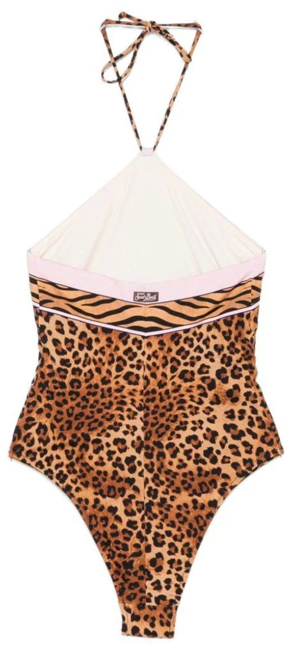 MC2 Saint Barth Sea Clothing Leopard Beige