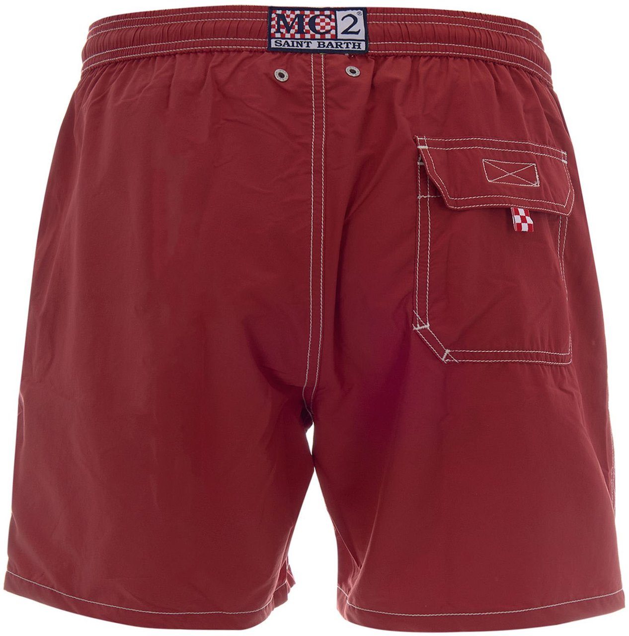 MC2 Saint Barth Sea Clothing Toile 47 Brick Red Maroon
