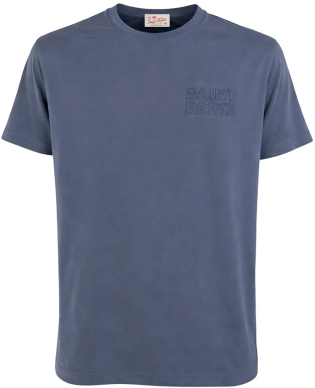 MC2 Saint Barth T-Shirts And Polos Vintage 61 Patch Blauw