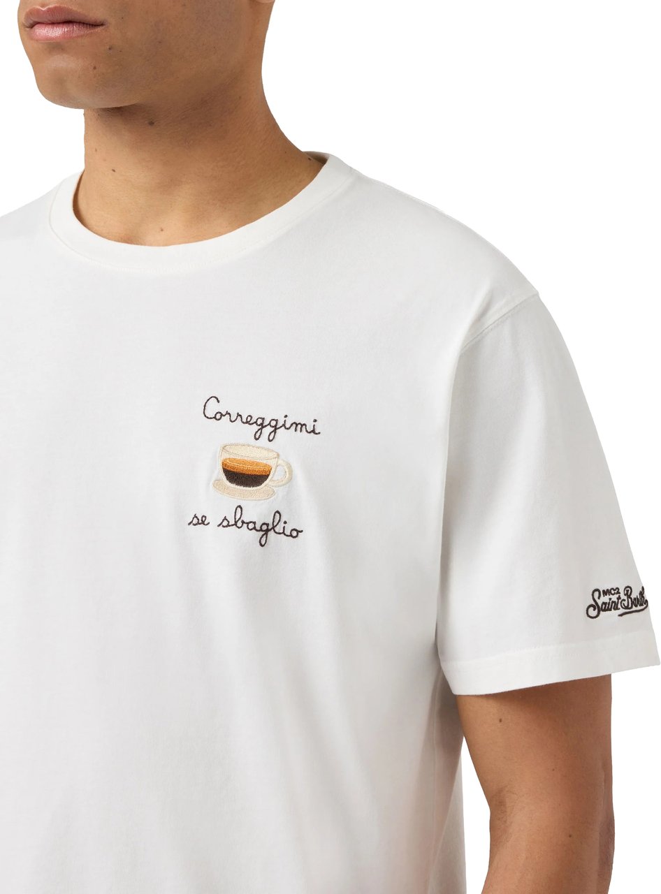 MC2 Saint Barth T-Shirts And Polos Beige Wit