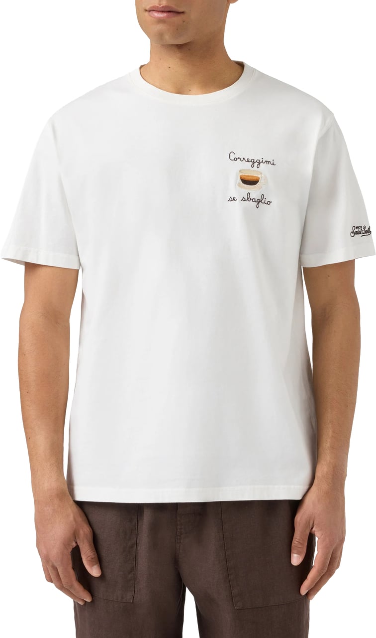MC2 Saint Barth T-Shirts And Polos Beige Wit