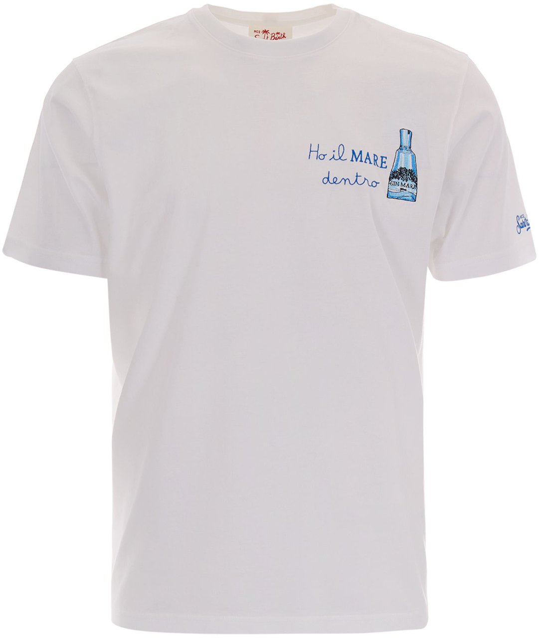 MC2 Saint Barth T-Shirts And Polos Gin Mare Dentro 01N Emb Wit