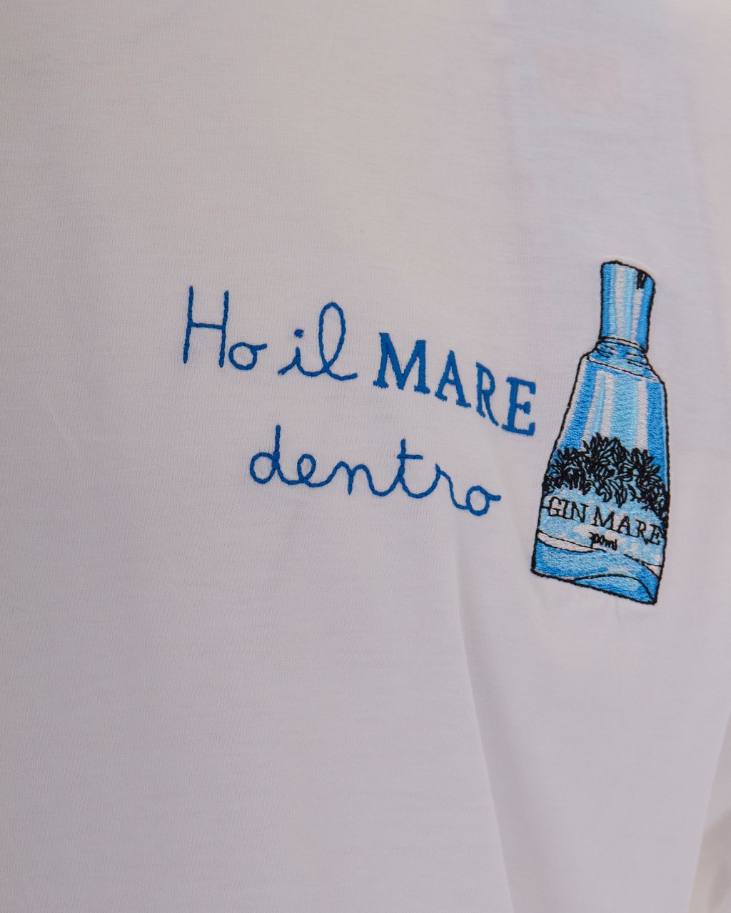 MC2 Saint Barth T-Shirts And Polos Gin Mare Dentro 01N Emb Wit