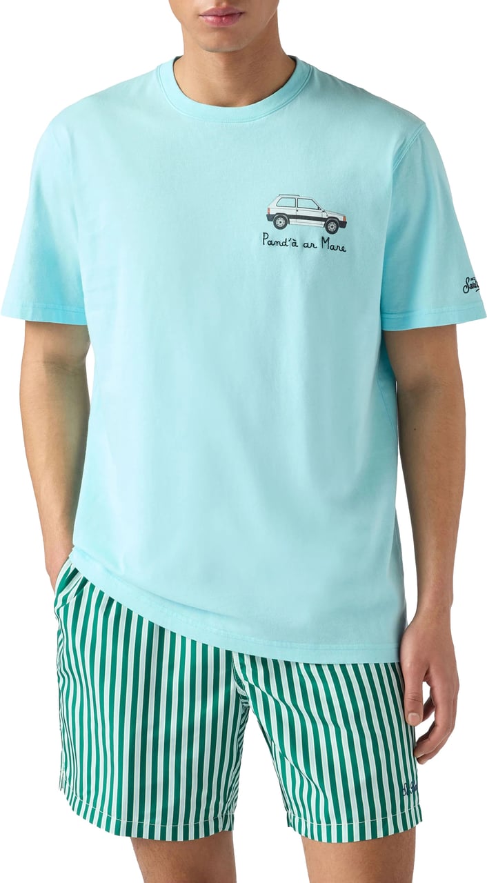 MC2 Saint Barth T-Shirts And Polos Azzurro Lichtblauw