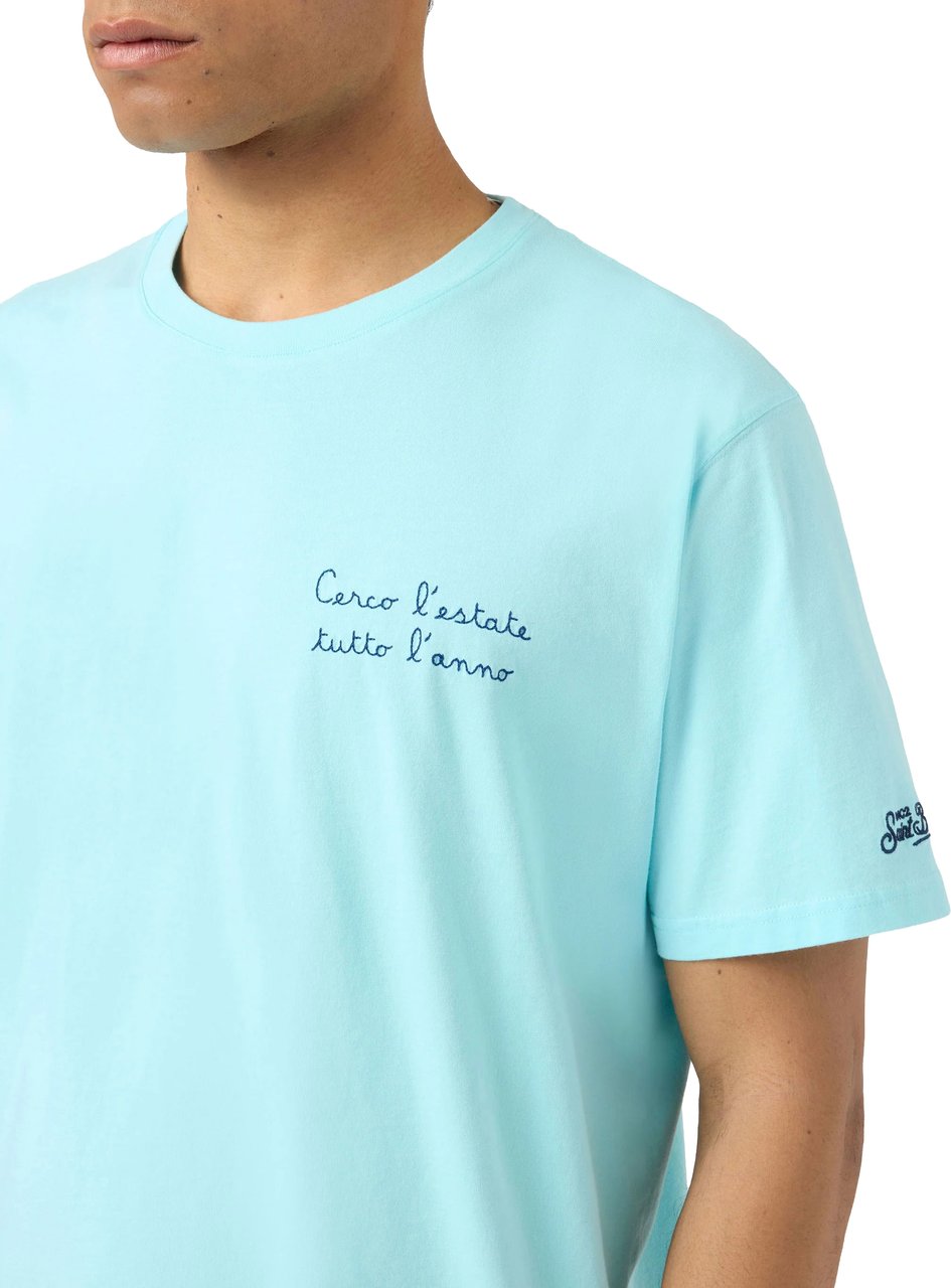 MC2 Saint Barth T-Shirts And Polos Azzurro Lichtblauw