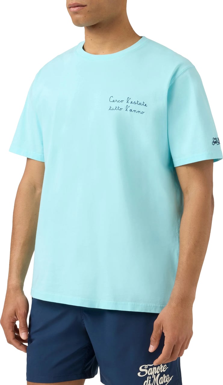 MC2 Saint Barth T-Shirts And Polos Azzurro Lichtblauw