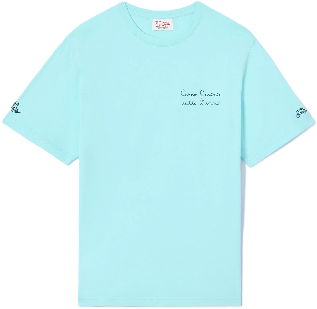 MC2 Saint Barth T-Shirts And Polos Azzurro Lichtblauw