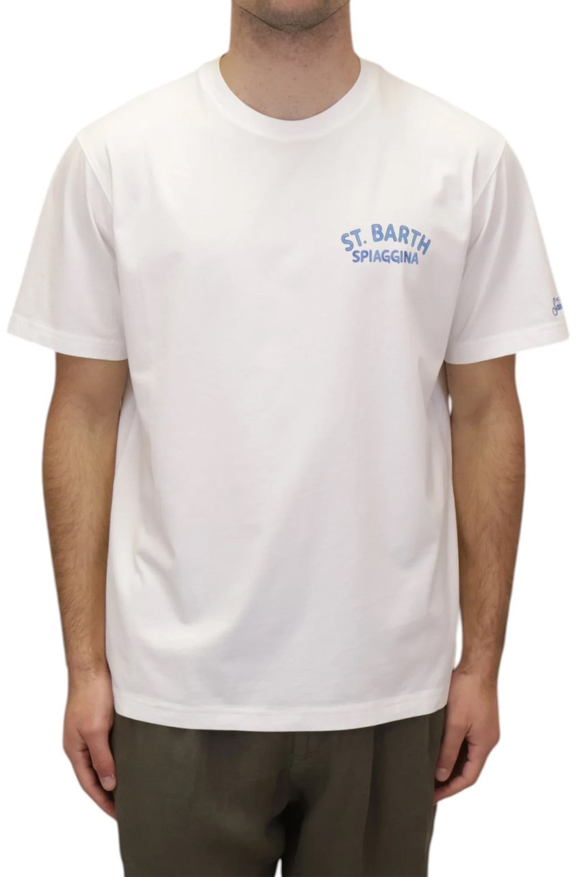 MC2 Saint Barth T-Shirts And Polos Stb Spiaggina 500 01N Wit