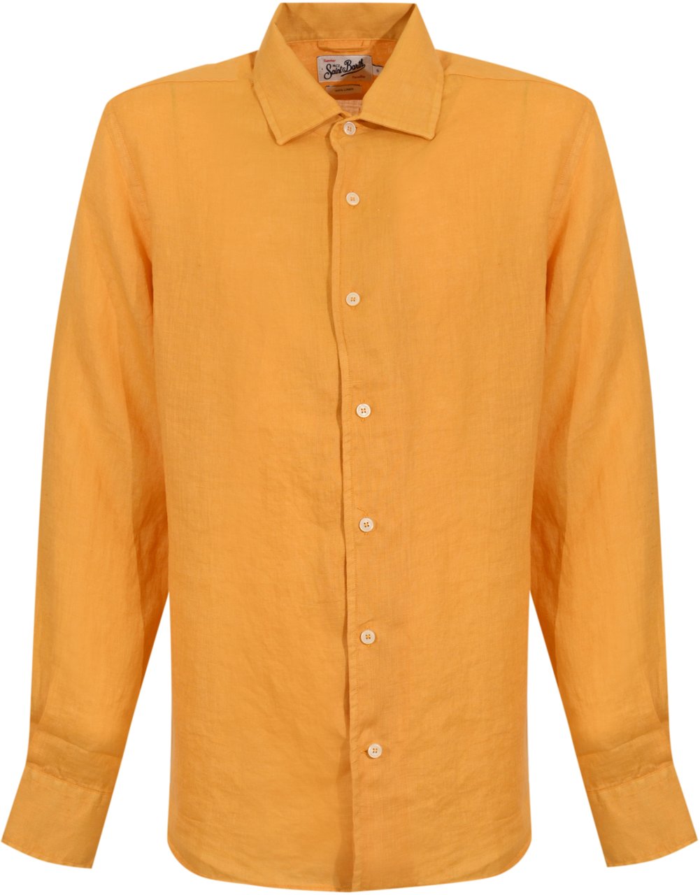 MC2 Saint Barth Shirts Linen 96 Mustard Oranje