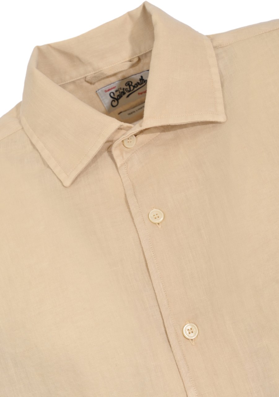 MC2 Saint Barth T-Shirts And Polos Linen 11 Beige Beige