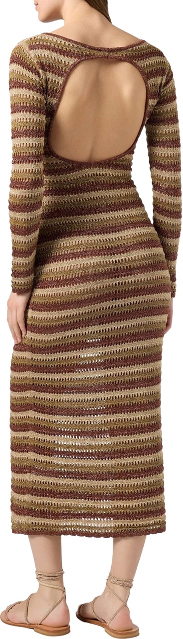 MC2 Saint Barth Dresses Oro/Marrone Bruin