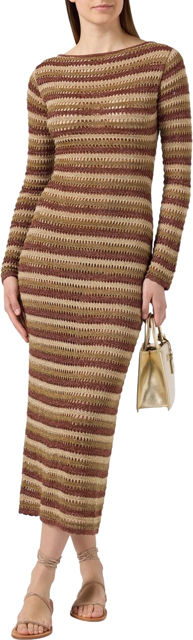 MC2 Saint Barth Dresses Oro/Marrone Bruin