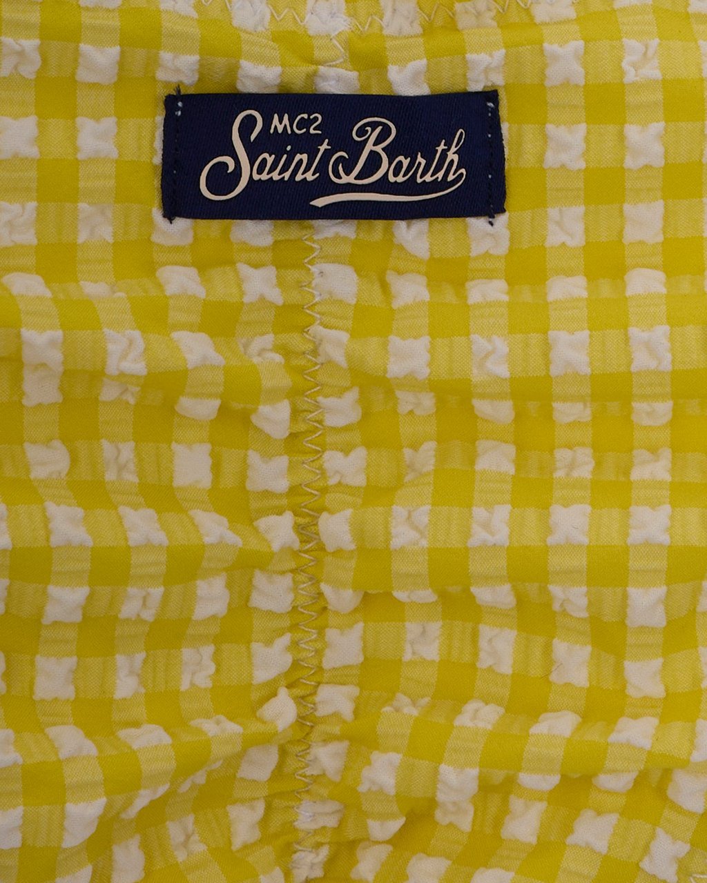 MC2 Saint Barth Sea Clothing Seersucker Vichy 92 Geel
