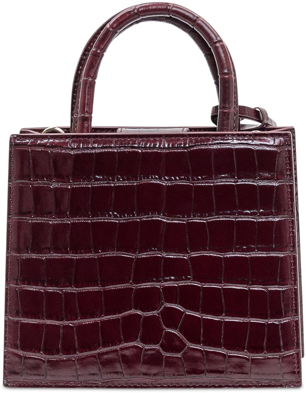 MC2 Saint Barth MC2 Saint Barth Borsa Shop Bah Mini Effetto Coccodrillo Rood