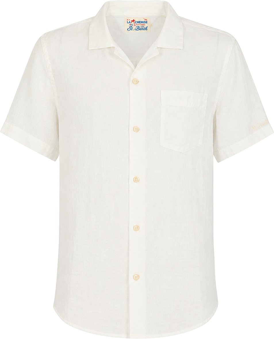 MC2 Saint Barth Shirts Linen 01 White Wit