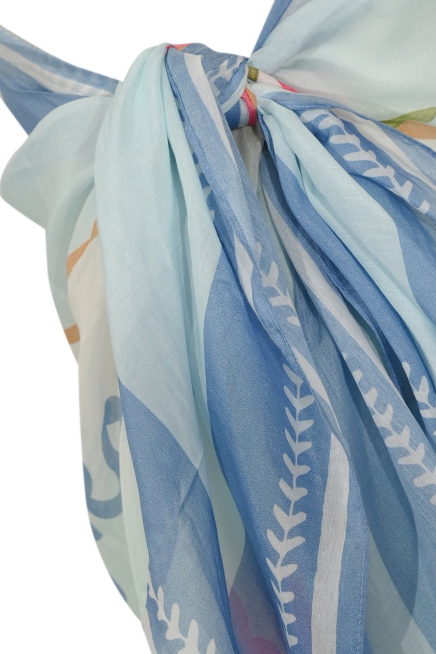 MC2 Saint Barth Skirts Silk Voile Mykonos 3631 Lichtblauw