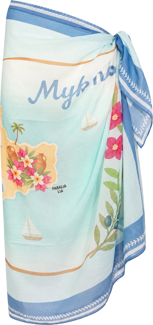 MC2 Saint Barth Skirts Silk Voile Mykonos 3631 Lichtblauw