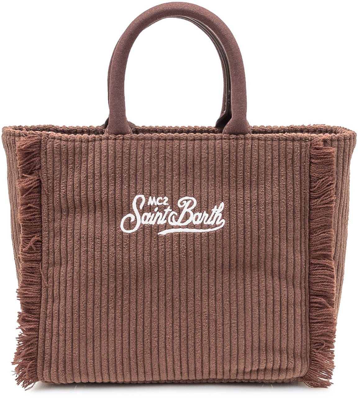 MC2 Saint Barth Borsa in Velluto a Coste Marrone Saint Barth Bruin