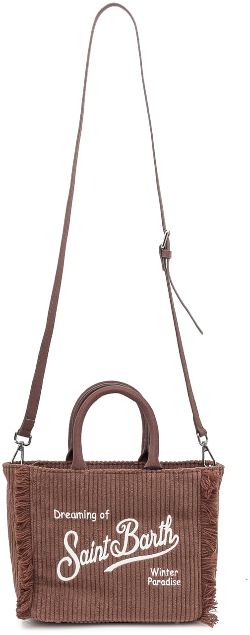 MC2 Saint Barth Borsa in Velluto a Coste Marrone Saint Barth Bruin
