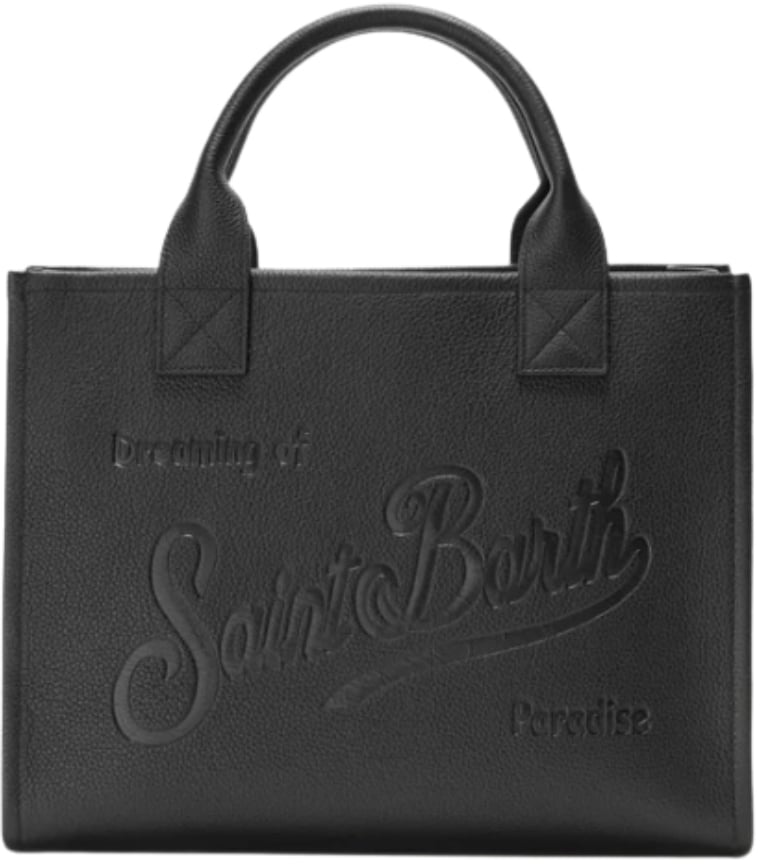 MC2 Saint Barth Bags Nero Grain Leather Sb 00 Zwart