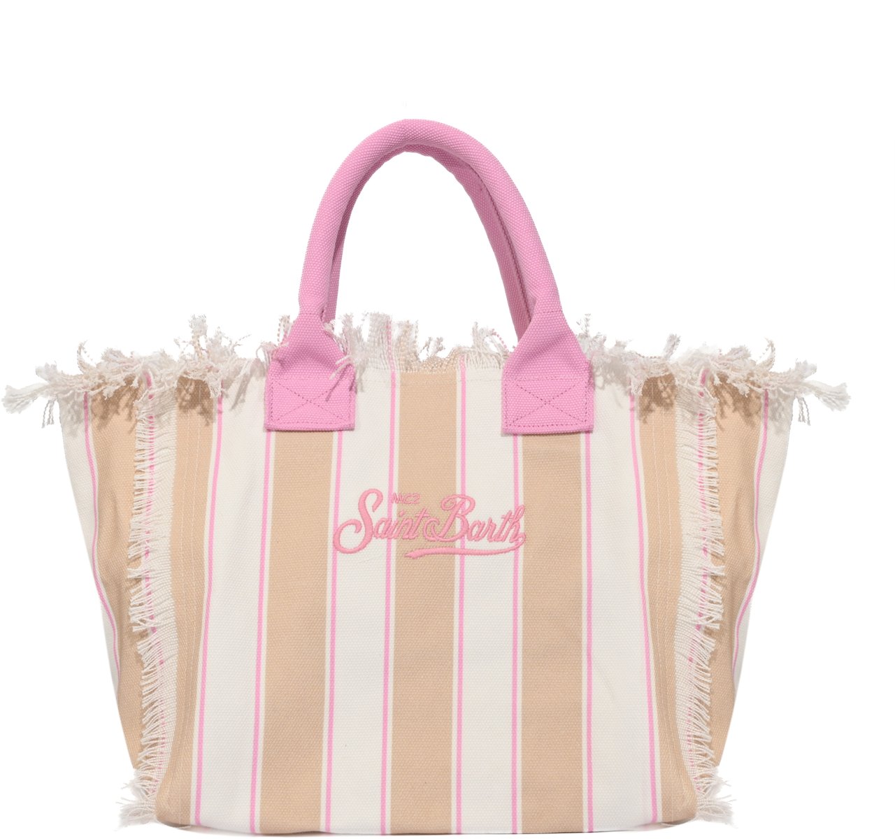 MC2 Saint Barth Bags Sb Beach Stripes 1121 Emb Beige