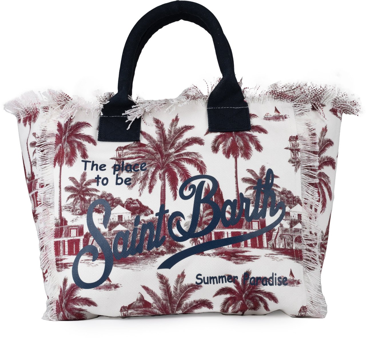 MC2 Saint Barth Bags Biancobordeaux Rood