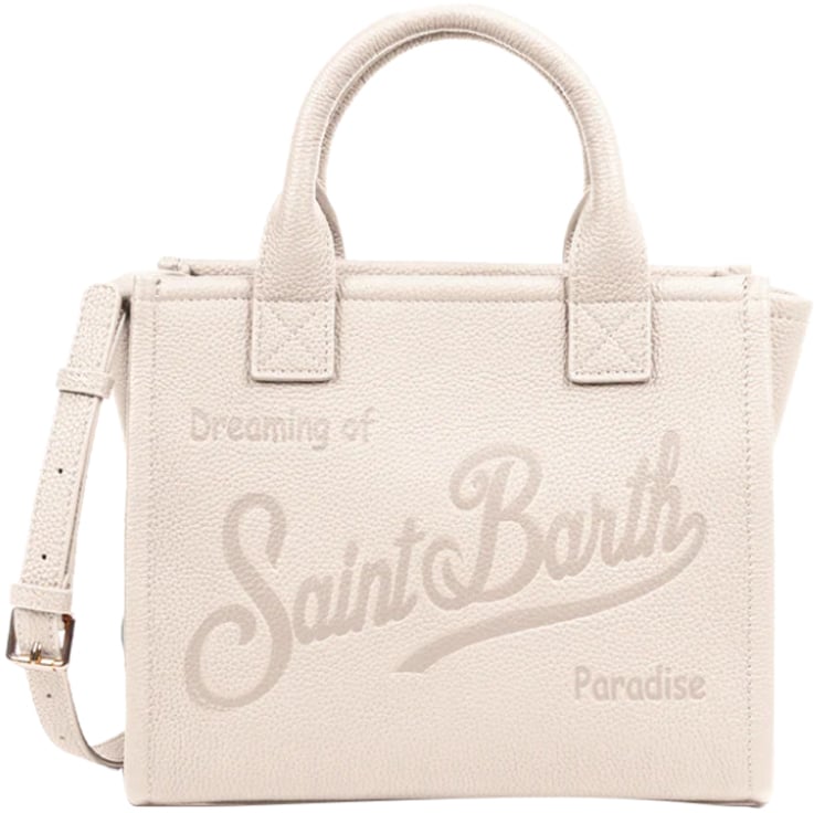 MC2 Saint Barth Bags Avorio Grain Leather Sb 10 Beige