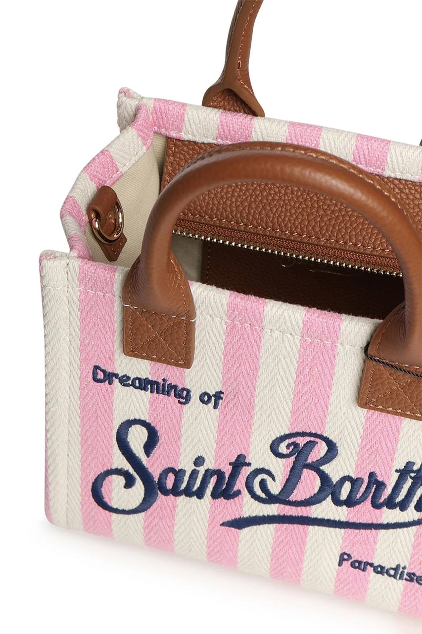 MC2 Saint Barth Bags Hb Stripes Leather 2119 Emb Roze
