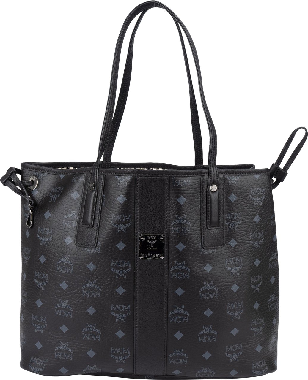 MCM MCM Black Visetos Monogram Liz Reversible Shoulder Bag Zwart