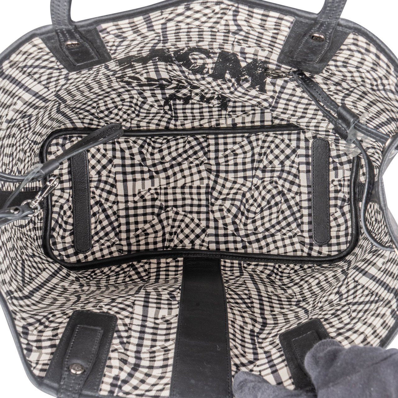 MCM MCM Black Visetos Monogram Liz Reversible Shoulder Bag Zwart