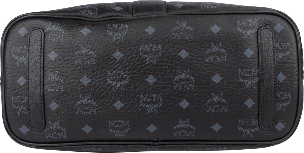 MCM MCM Black Visetos Monogram Liz Reversible Shoulder Bag Zwart