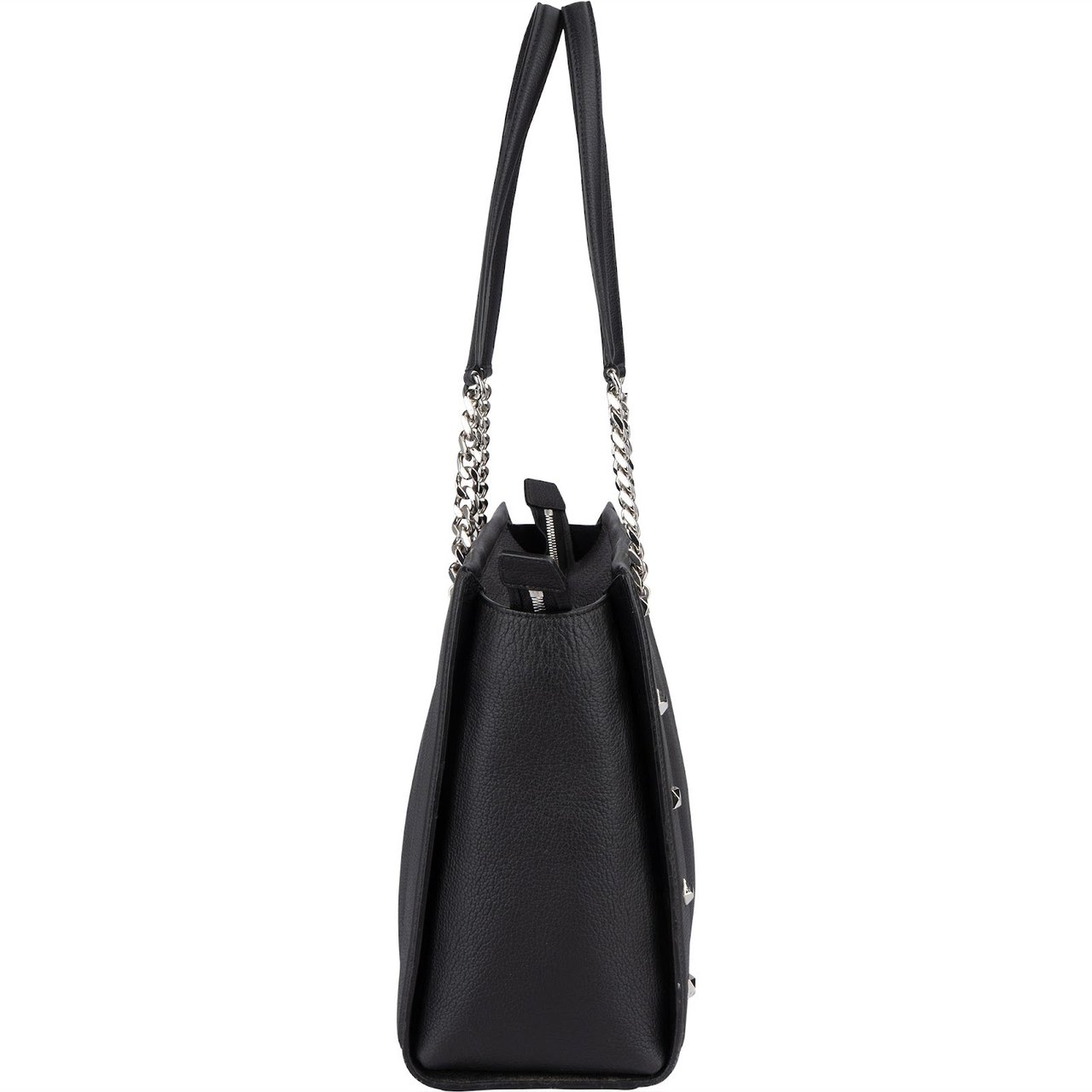 MCM MCM Leather Catherina Studded Tote Shoulder Bag Zwart