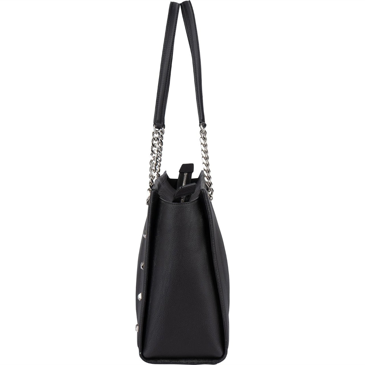 MCM MCM Leather Catherina Studded Tote Shoulder Bag Zwart