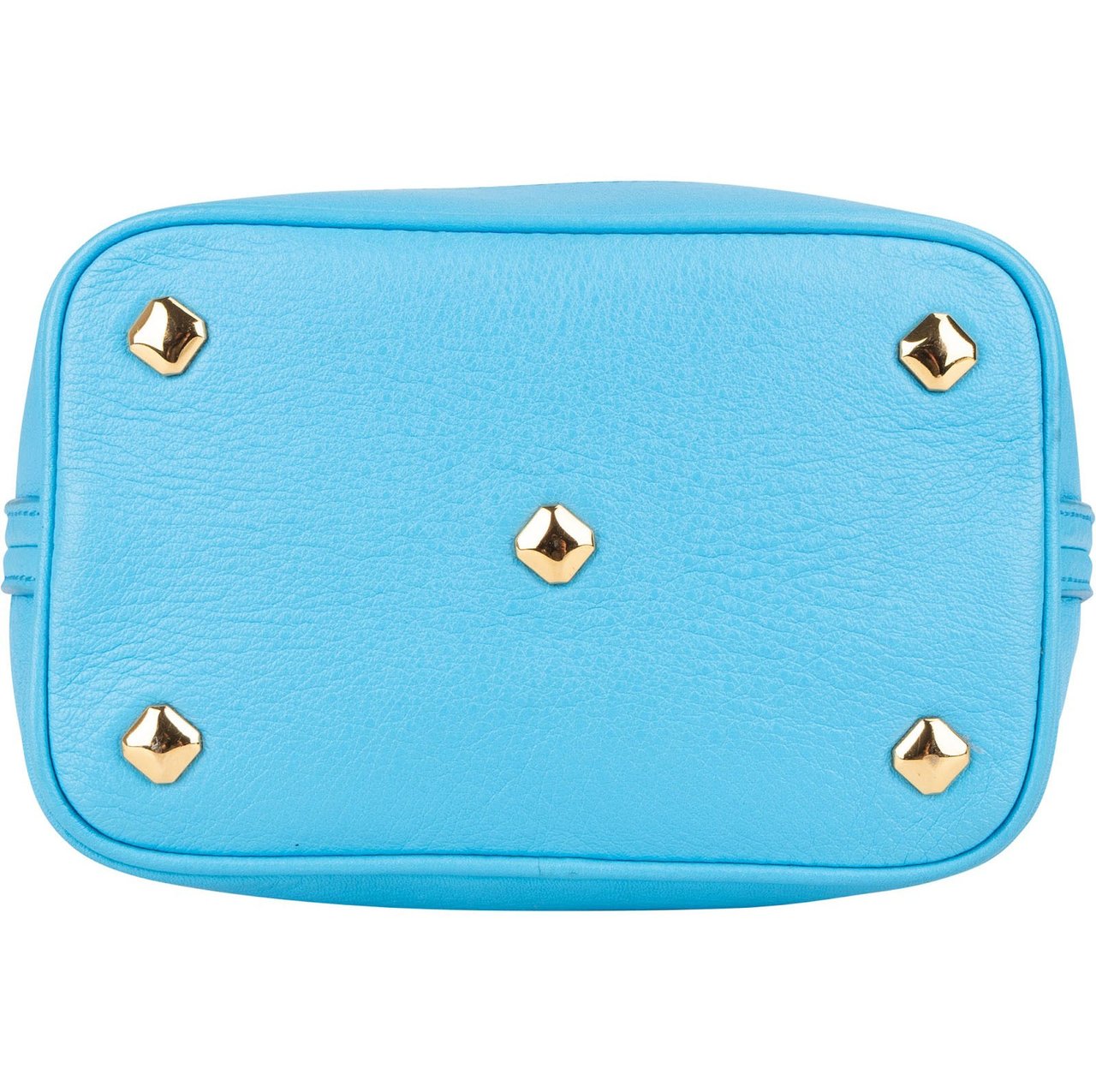 MCM MCM Monogram Visetos Mini Drawstring Bucket Crossbody Bag Blauw