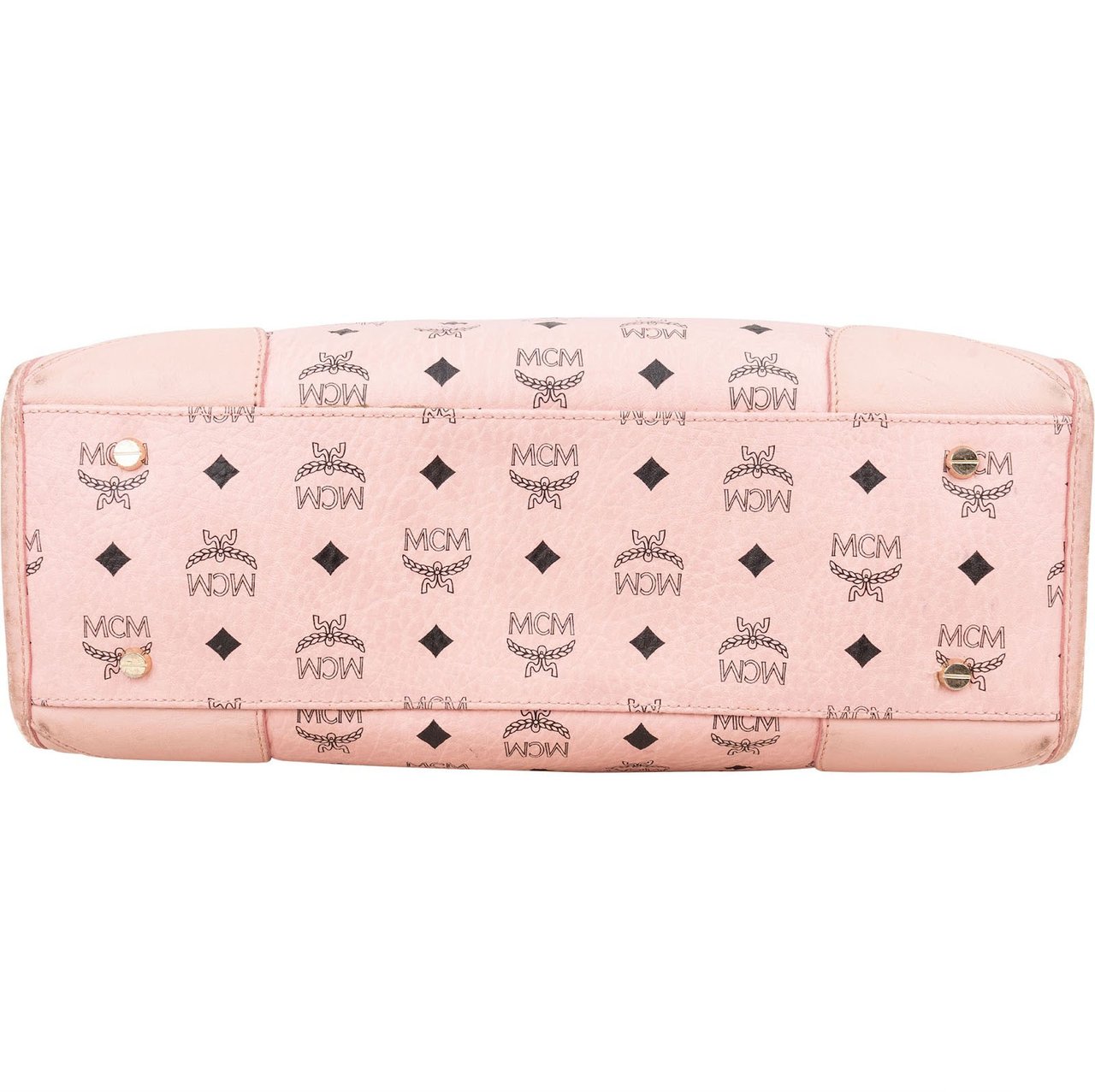 MCM MCM Monogram Visetos Shopper Tote Bag Roze