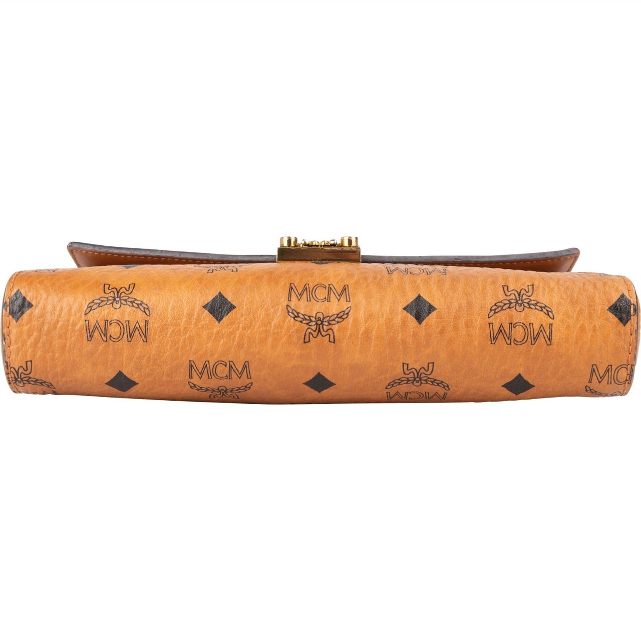 MCM MCM Monogram Visetos Tracy Wallet On Chain Crossbody Bag Bruin