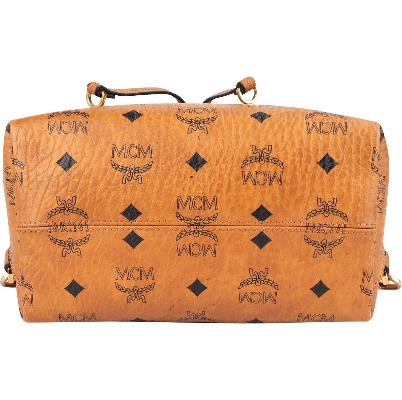 MCM MCM Monogram Visetos Leather Small Patricia Backpack Bruin