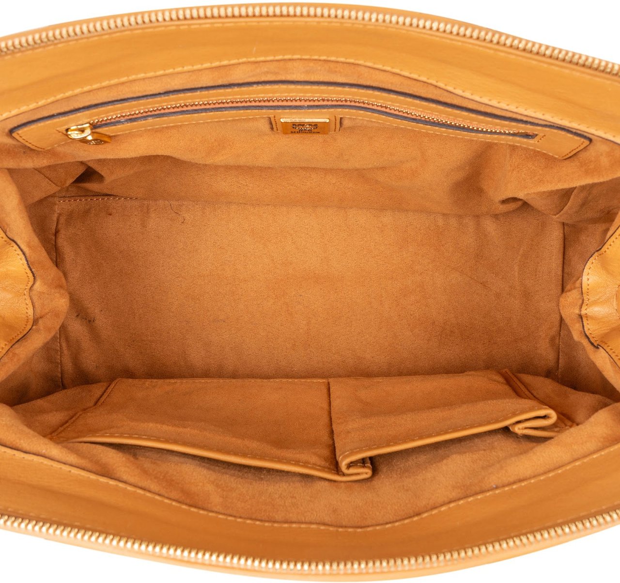 MCM MCM Monogram Visetos Studded Boston Ella Handbag Bruin