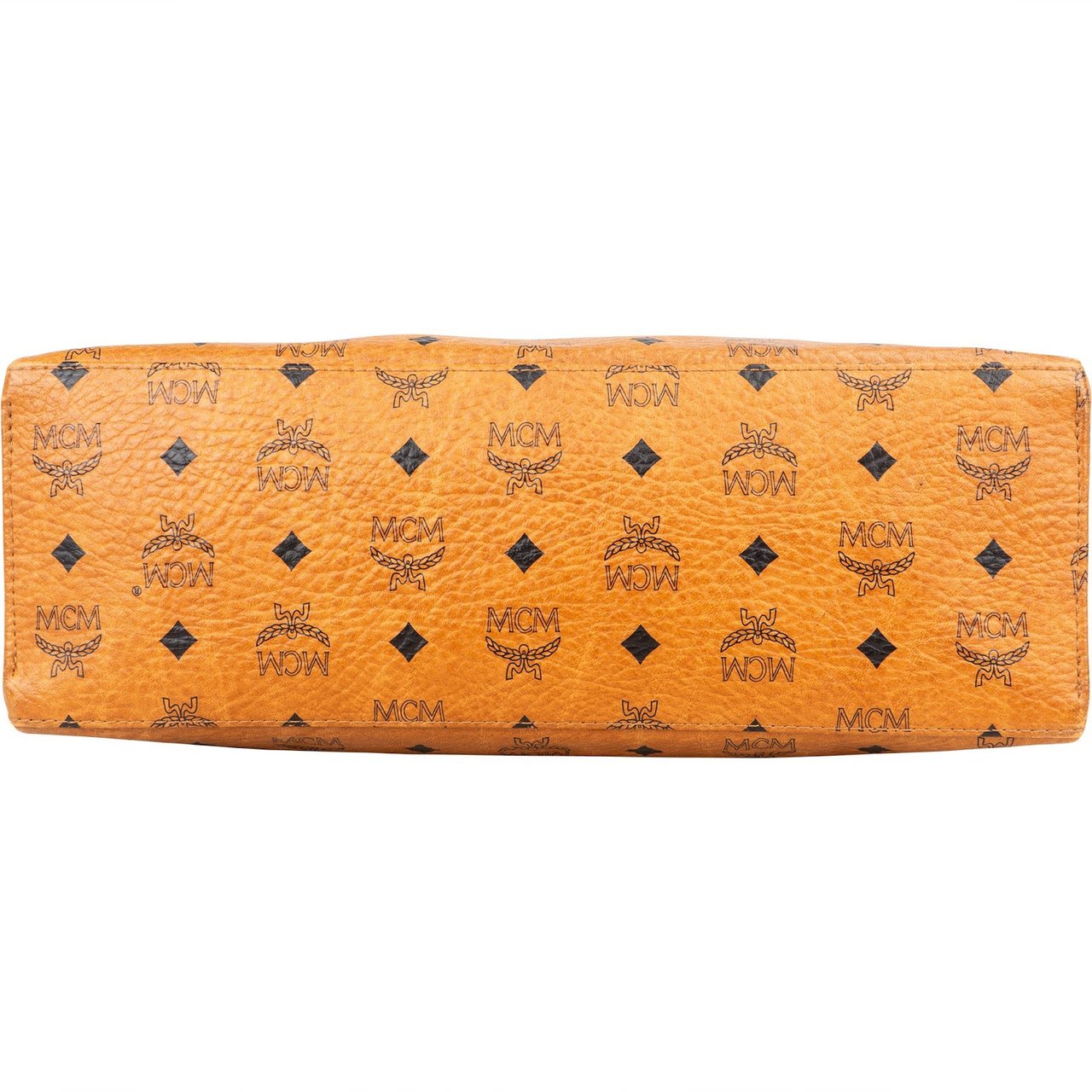 MCM MCM Monogram Visetos Chain Tote Shoulder Bag Bruin