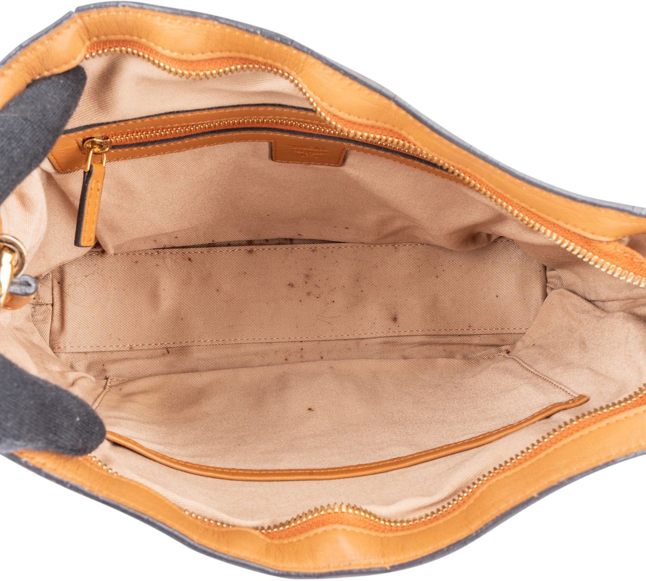 MCM Monogram Visetos Klara Shoulder Bag Bruin