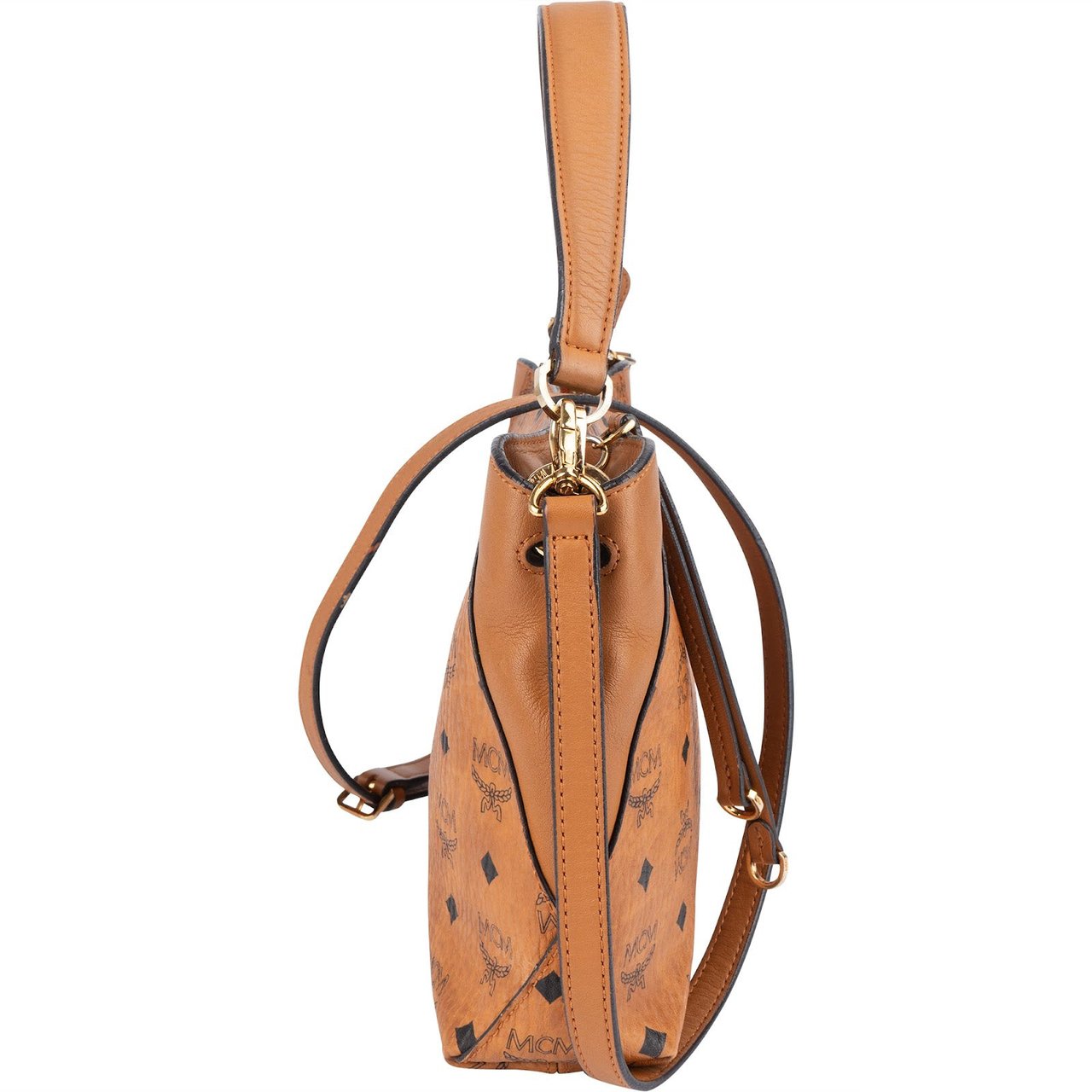 MCM MCM Monogram Visetos Klara Shoulder Bag Bruin