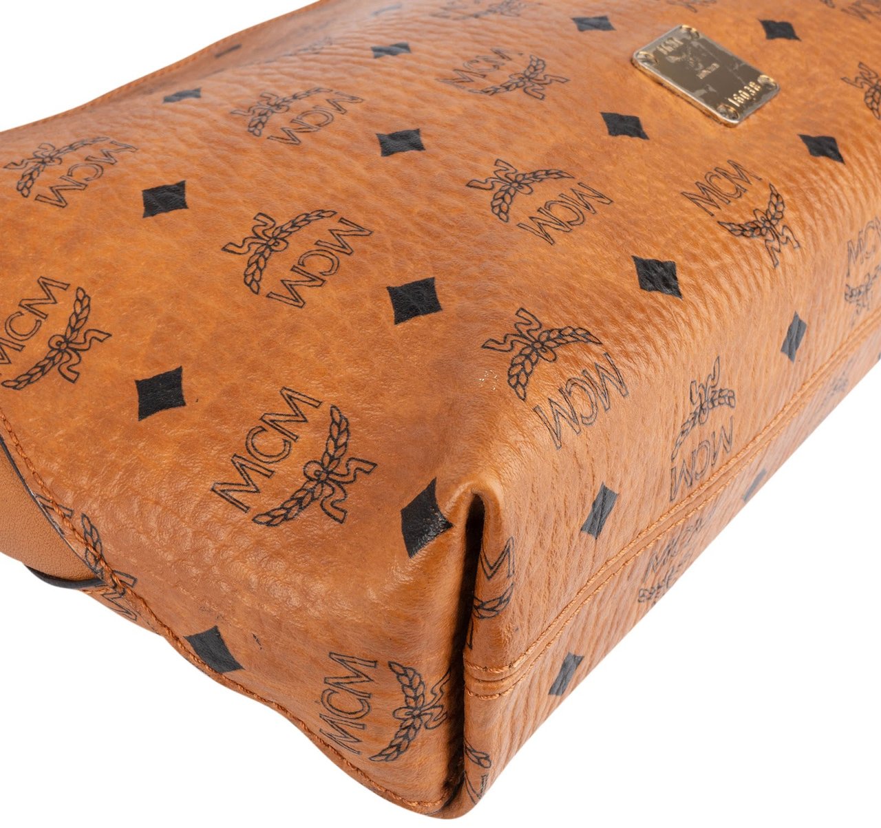 MCM Monogram Visetos Klara Shoulder Bag Bruin