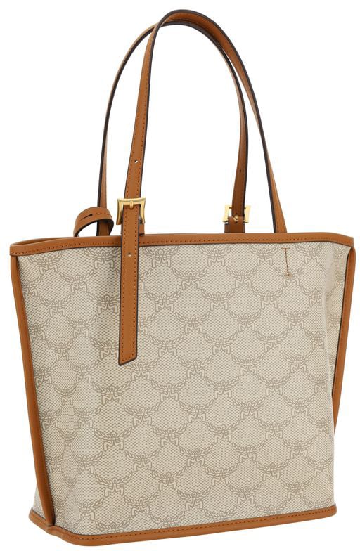 MCM MCM Brown Polyester Shoulder Bag Beige